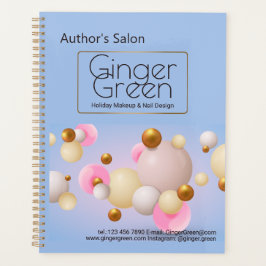 Pink Blue Gold Balloons Planer