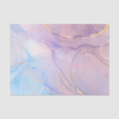 Pink & Blue Gold Glitter Marble Seidenpapier (Vorderseite)