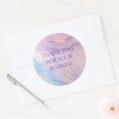 Pink & Blue Gold Glitter Marble Sticker Sheet (Umschlag)