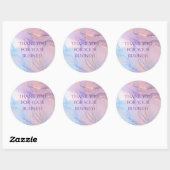 Pink & Blue Gold Glitter Marble Sticker Sheet (Blatt)