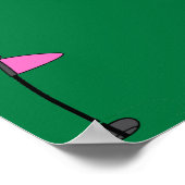 Pink Blue Golf Gender Reveal Spiel, Ihre Stimme ab Poster (Ecke)