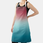 Pink & Blue Gradient Dusty Rose Aqua & Aquamarin O Schürze (InSitu)