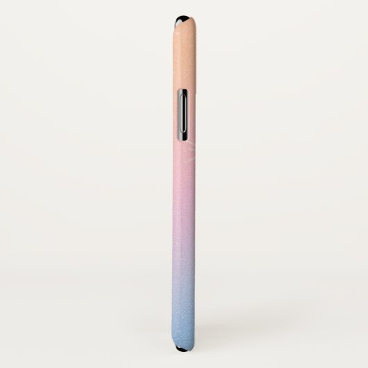 Pink Blue Gradient Glitzer Case-Mate iPhone Hülle (Hinten/Rechts)