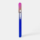 Pink Blue Gradient Rainbow iPhone 16 Hülle (Linke Seite)
