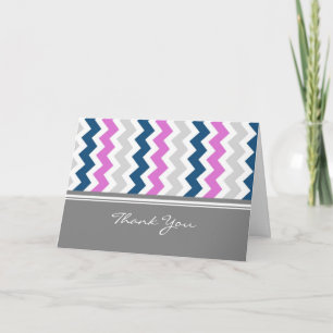 Pink Blue Gray Baby Showherberge Danke