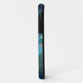 Pink Blue Green Abstrakt Pyramid Muster Art Case (Hinten/Links)