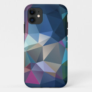 Pink Blue Green Abstrakt Pyramid Muster Art Case