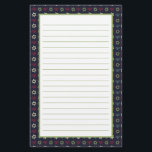 Pink Blue Green Menorah und Star von David Pattern Briefpapier<br><div class="desc">Whimsikale Schreibwaren mit Hanukkah themed Muster von menorahs und Star of David in blau,  grün und rosa.</div>