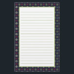 Pink Blue Green Menorah und Star von David Pattern Briefpapier<br><div class="desc">Whimsikale Schreibwaren mit Hanukkah themed Muster von menorahs und Star of David in blau, grün und rosa.</div>