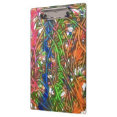 Pink, Blue, Green, Orange, Marble Artwork Klemmbrett (Links)