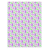 Pink Blue Green Turquoise Paint Spritzer Tischdecke (Vorderseite)