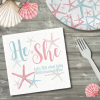 Pink Blue He She Summer Gender Reveal Party