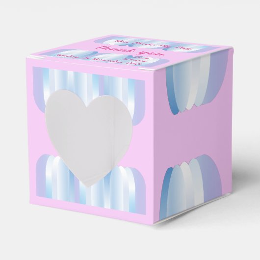 Pink Blue Heart Fevor Box Geschenkschachtel (Vorderseite)