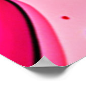 Pink Blue Heart Pattern Poster (Ecke)