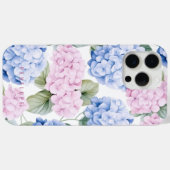 Pink Blue Hydrangea personalisiert iPhone Gehäuse Case-Mate iPhone Hülle (Rückseite (Horizontal))
