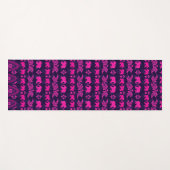 Pink Blue Indian Elephant Tribal Gemustert Yogamatte (Vorderseite (Horizontal))