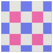 Pink Blue Kariert Karo Muster Stoff (Nahaufnahme)