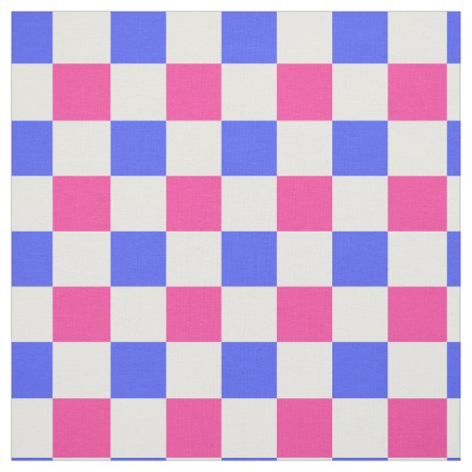 Pink Blue Kariert Karo Muster Stoff (Muster)