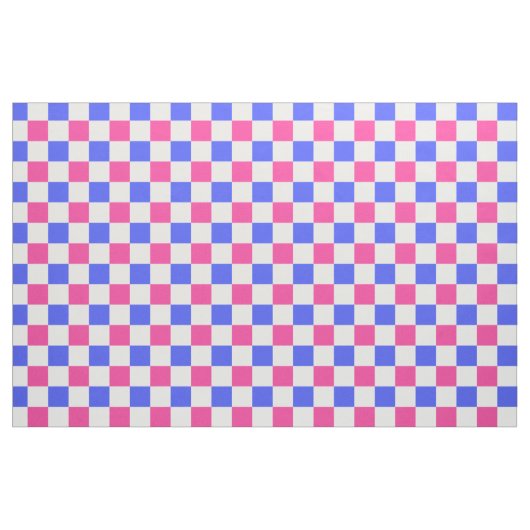 Pink Blue Kariert Karo Muster Stoff (Fat Quarter (45,7 x 55,9 cm))