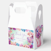 Pink Blue Lila Blumen Gefallen Box Your Celebratio Geschenkschachtel (Geöffnet)