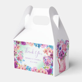 Pink Blue Lila Blumen Gefallen Box Your Celebratio Geschenkschachtel