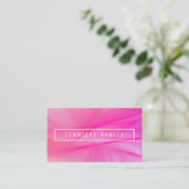 Pink Blue Lila Elegante Trendy Colors Template Visitenkarte (Stehend Vorderseite)