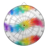 Pink Blue Lila Green Trendy Template Moderne Dartscheibe (vorne)