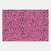Pink Blue Lila Hearts Muster Geschenkpapier Set (Vorderseite)