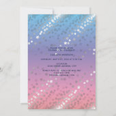 Pink Blue Lila Rainbow Gradient Abschluss Foto Ankündigung (Rückseite)