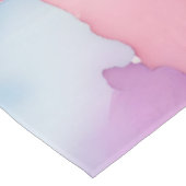Pink Blue Lila Watercolo Fusion Splash Art Tischdecke (Schrägansicht)