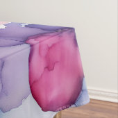 Pink Blue Lila Watercolo Fusion Splash Art Tischdecke (Beispiel)
