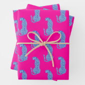 Pink & Blue Modern Gezeitenmuster Set 3 Geschenkpapier Set (Beispiel)