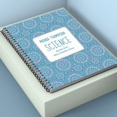 Pink Blue Modern Personalisiert Notizblock