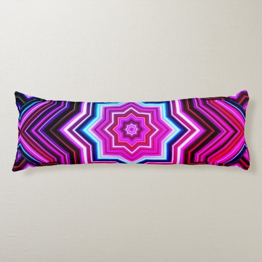 Pink & Blue Muster Kissen (Vorderseite)