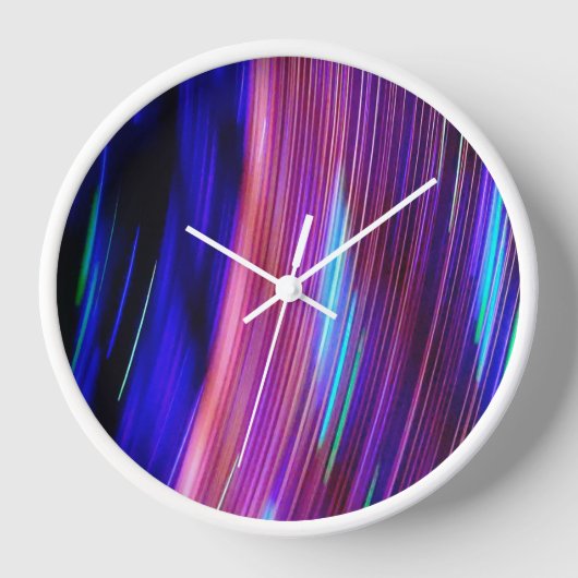 Pink Blue Neon Light Painting 1 Uhr (Vorderseite)
