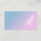 Pink & Blue Ombre Babydusche Windelwaschkarten Begleitkarte (Rückseite)