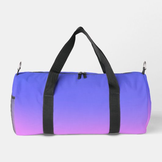 Pink & Blue Ombre Gradient Duffle Bag (Rückseite)