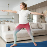 Pink Blue Ombre Gradient Leggings<br><div class="desc">Rosa blaues Ombre-Gefälle. Perfektes Geschenk für Ihre Lieben. Ideal für Yoga und Gymnastik oder zum Tragen mit passendem Top.</div>