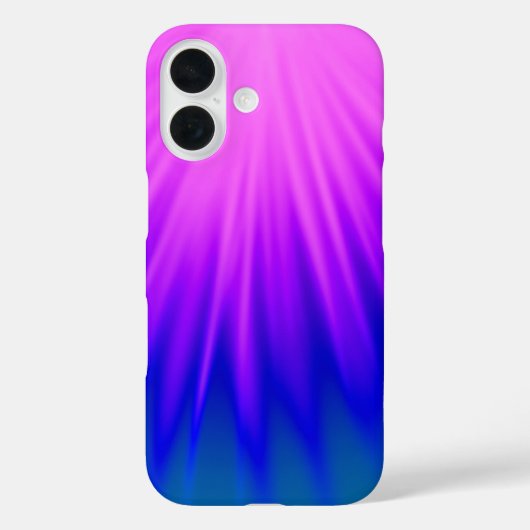 Pink & Blue Ombre iPhone 16 Fall Case-Mate iPhone Hülle (Rückseite)
