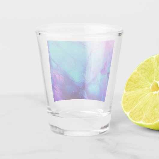 Pink & Blue Opal - Schnapsglas (Rückseite)