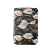 Pink & Blue Pampas Grass Glitzer Badematte (Vorderseite Vertikal)