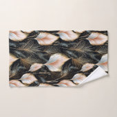 Pink & Blue Pampas Grass Glitzer Badhandtuch Set (Handtuch)