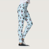 Pink Blue Panda Bear Mermaid Muster Leggings (Rechts)