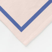 Pink & Blue Pastel Baby Bunny Rabbit Personalisier Fleecedecke (Ecke)