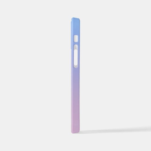 Pink, Blue Pastel Gradient Ombre Effect Phone Case iPhone Hülle (Linke Seite)