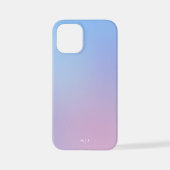 Pink, Blue Pastel Gradient Ombre Effect Phone Case iPhone Hülle (Rückseite)