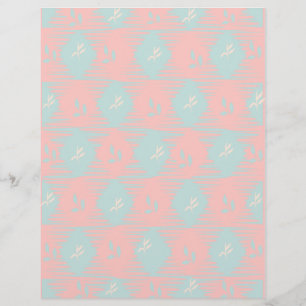 Pink & Blue Pastellfarben Scrapbook Papier