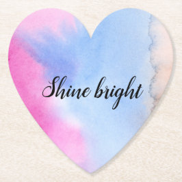 Pink Blue Peach Gefärbte Krawatte Untersetzer