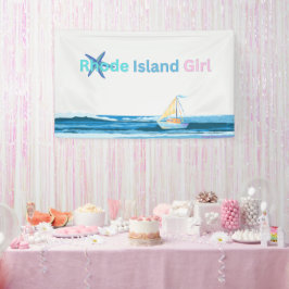 Pink Blue Rhode Island Banner