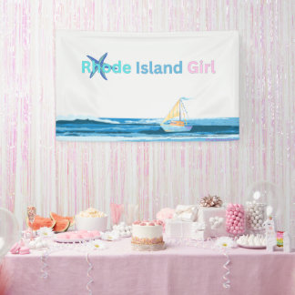 Pink Blue Rhode Island Banner